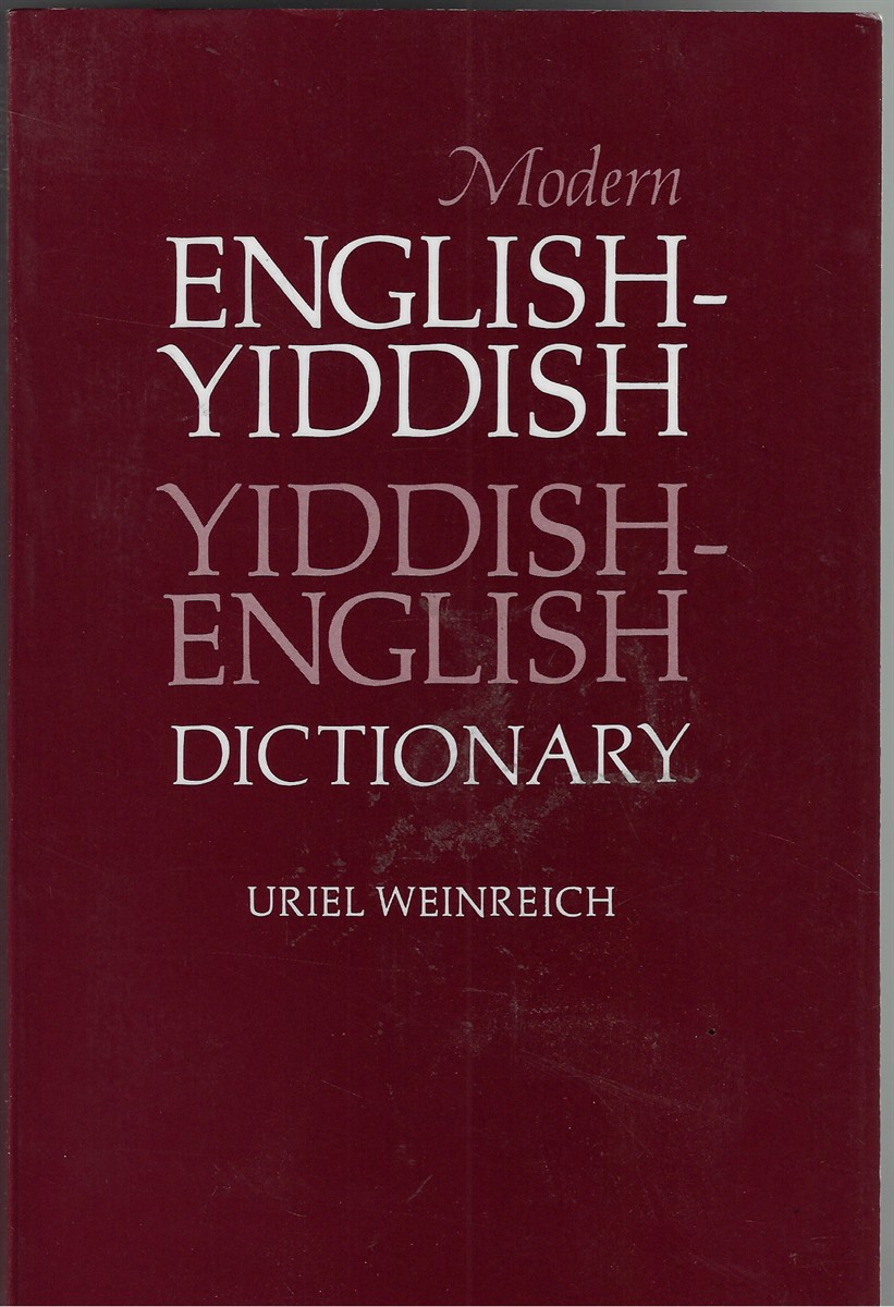 Modern English-Yiddish Dictionary
