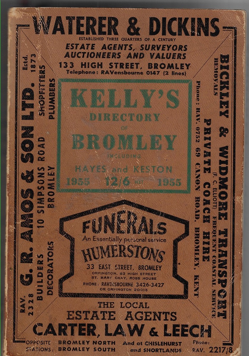 Kelly's Directory of Bromley; Including Hayes and Keston