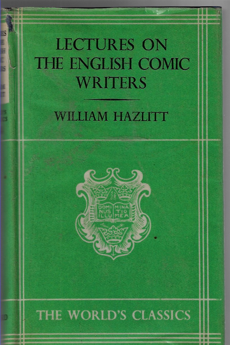 Lectures on the English Comic Writers