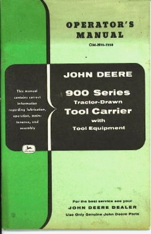 Image for John Deere 900 Series Tractor-drawn Tool Carrier With Tool Equipment