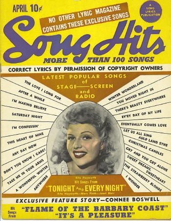 Image for Song Hits: April 1945: Rita Hayworth