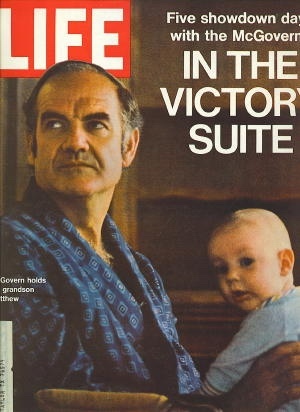 Image for Life Magazine, July 21, 1972 George McGovern in the Victory Suite