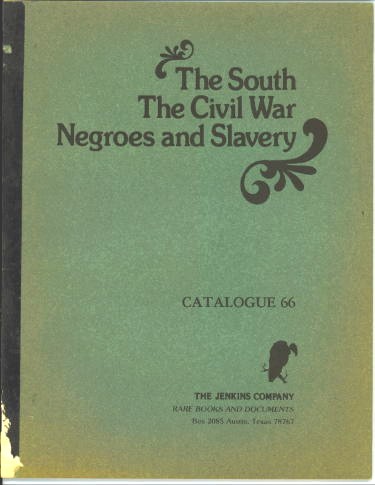 Image for The South, The Civil War, Negroes And Slavery: Catalogue 66