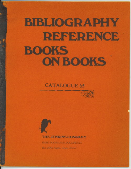 Image for Bibliography Reference Books On Books, Catalogue 65