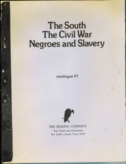 Image for The South, The Civil War, Negroes And Slavery: Catalogue 97
