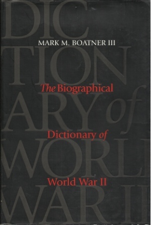 Image for The Biographical Dictionary Of World War II