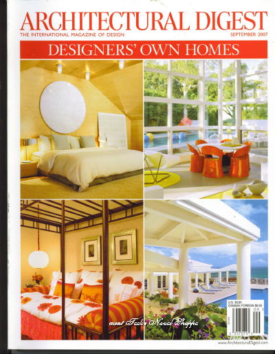 Image for Architectural Digest September 2007 The International Magazine of Design