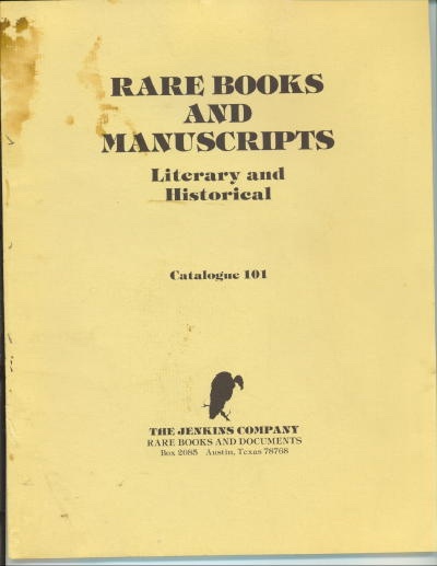 Image for Rare Books And Manuscripts, Literary And Historical (catalogue 101)