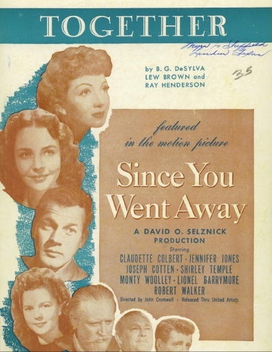 Image for Together, Featured In The Motion Picture "Since You Went Away"