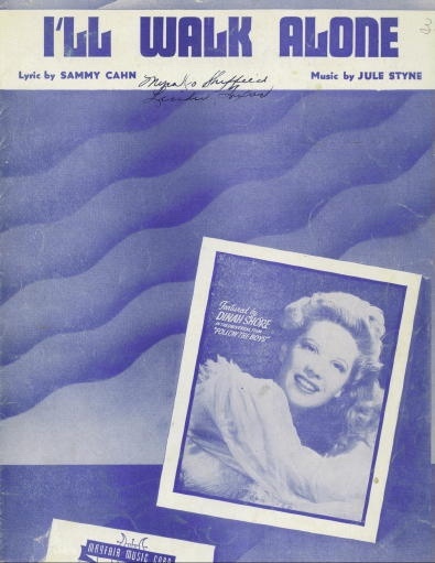 Image for I'll Walk Alone (Featured by Dinah Shore in the Universal Film "Follow the Boys")