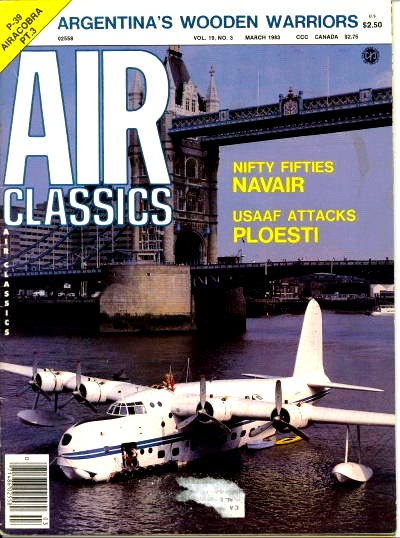 Image for Air Classics Volume 19, No. 3, March 1983, Argentina's Wooden Warriors