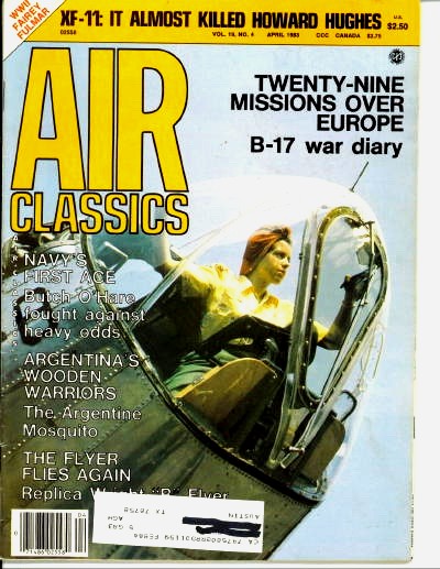Image for Air Classics Volume 19, No. 4, April 1983, Xf-11, It Almost Killed Howard Hughes