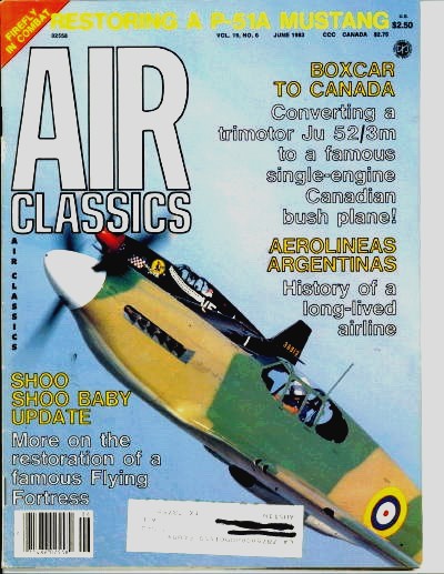 Image for Air Classics Volume 19, No. 6, June 1983, Restoring A P-51a Mustang