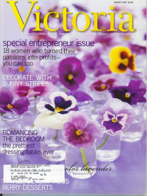 Image for Victoria Magazine August 2001: Special Entrepreneur Issue