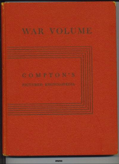 Image for War Volume of Compton's Pictured Encyclopedia