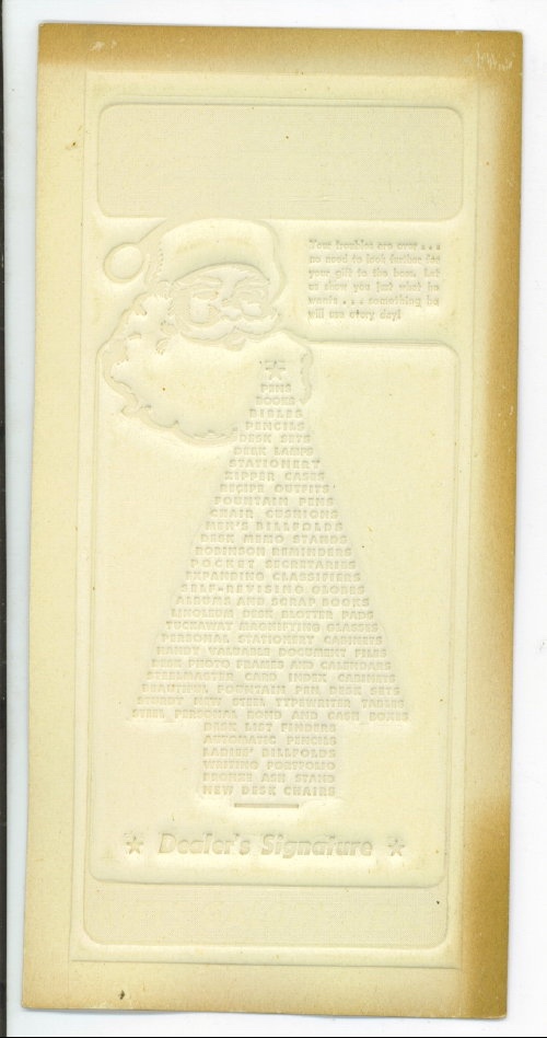 Image for Stereotype Printing Flong Santa and Christmas Tree
