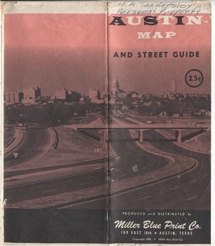 Image for New Revised Enlarged Map & Street Guide Of Austin, Texas 1956