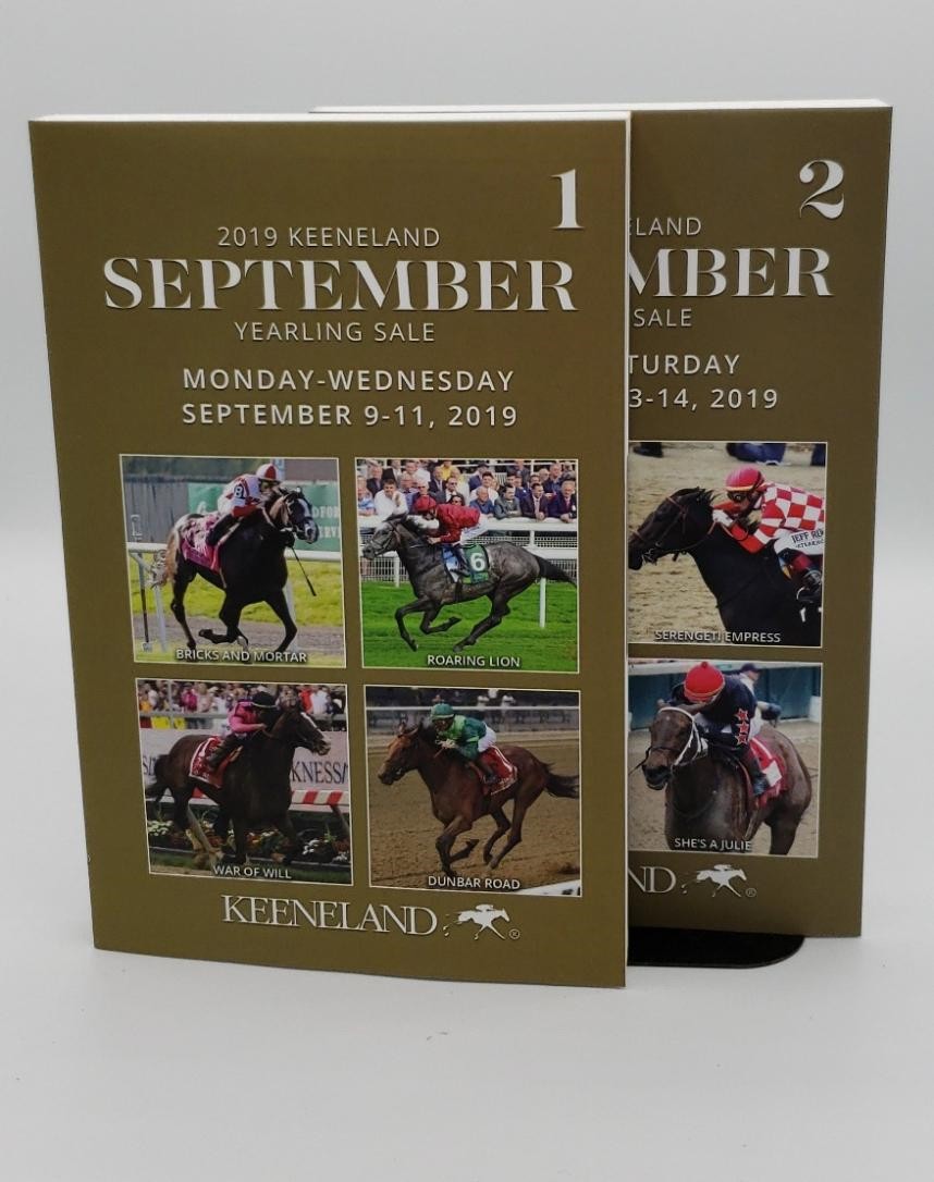2019 KEENELAND SEPTEMBER YEARLING SALE (MONDAY - WEDNESDAY, SEPTEMBER 9-11, 2019) COMPLETE, 2 VOLUMES