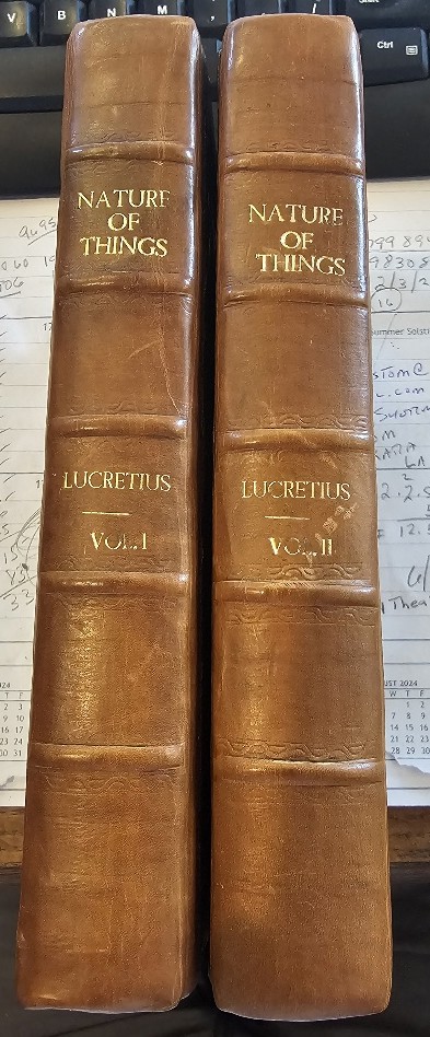 OF THE NATURE OF THINGS TRANSLATED INTO ENGLISH VERSE BY THOMAS CREECH, 2 VOLS.