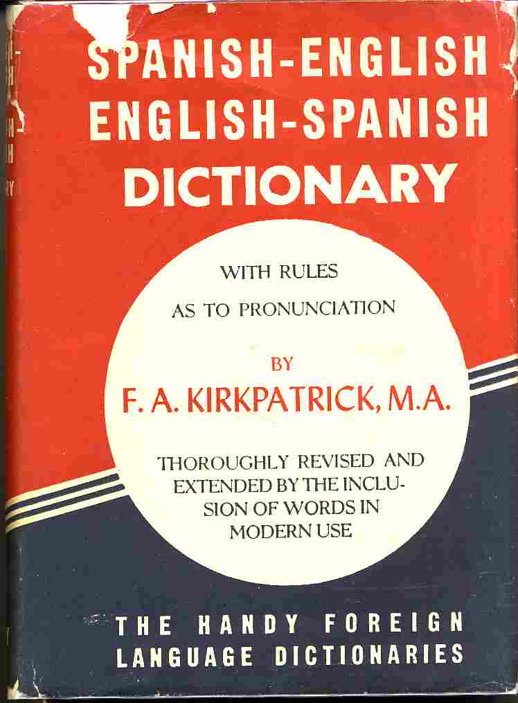 Image for Handy Dictionary of the English and Spanish Languages
