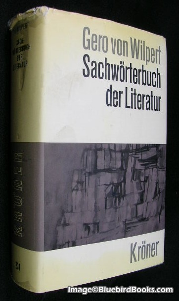 WILPERT, GERO VON - Sachworterbuch Der Literatur