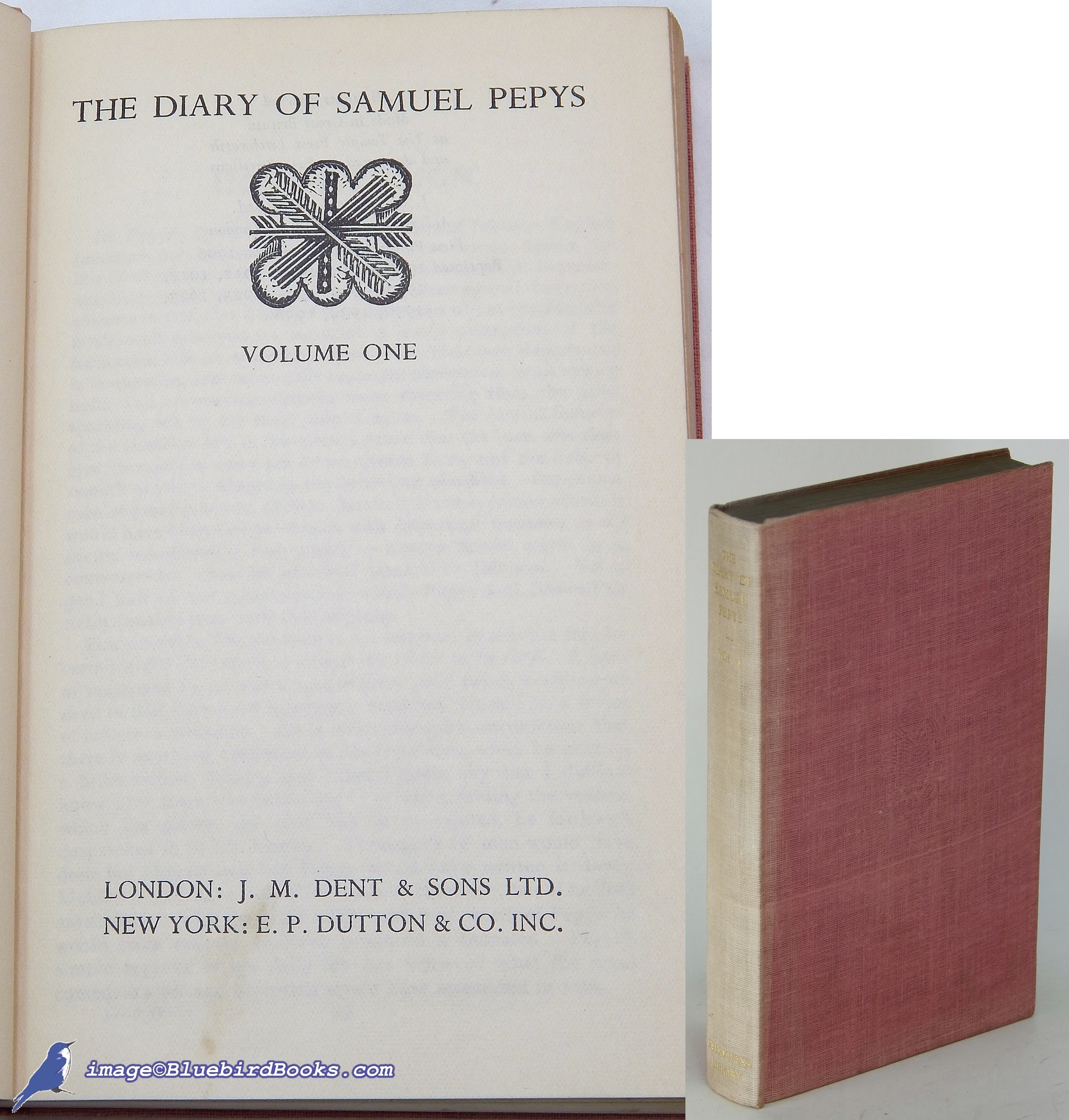 Image for The Diary of Samuel Pepys: Volume I only, of two (Everyman's Library #53)