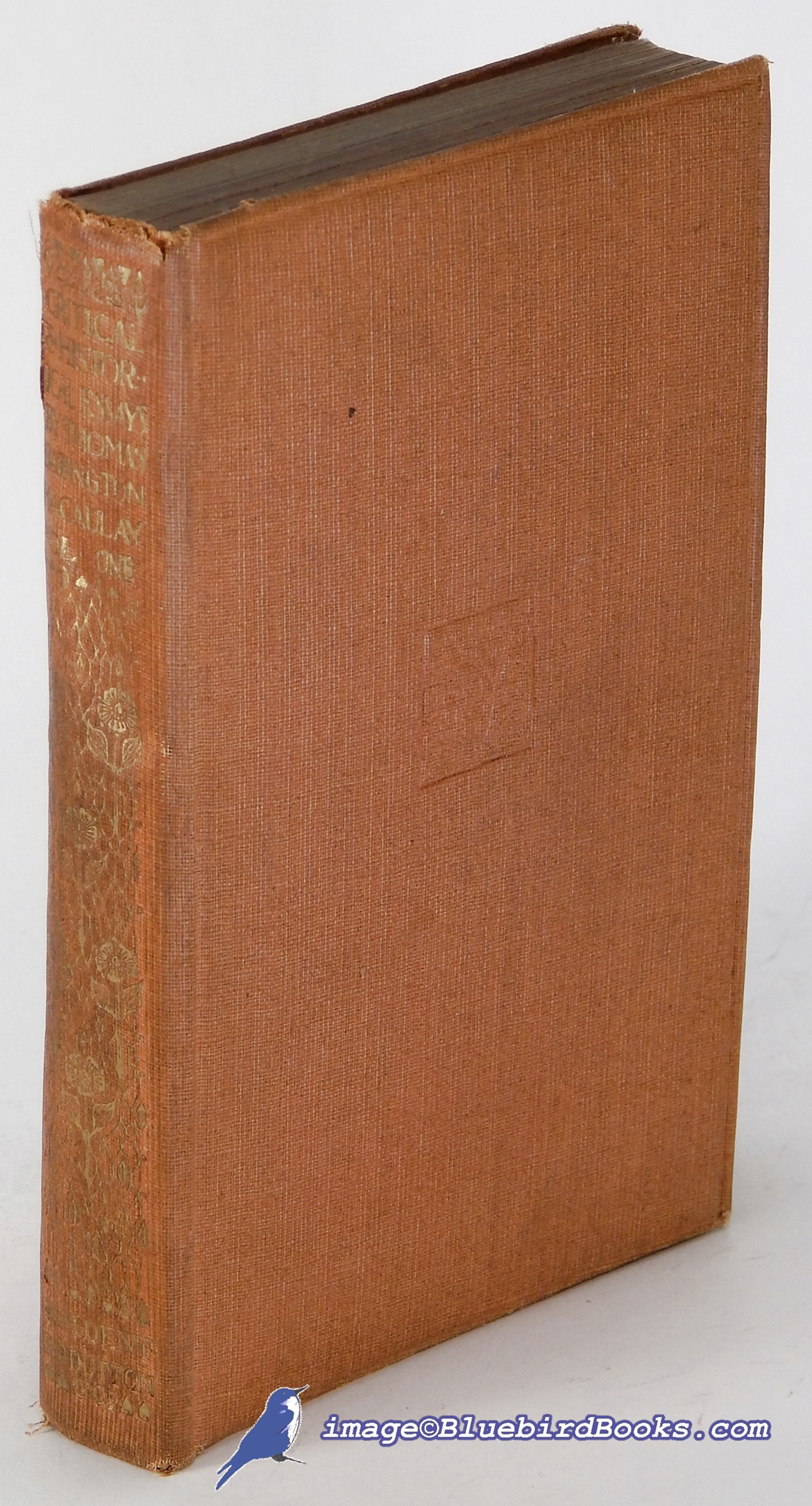 Image for Critical and Historical Essays by Thomas Babington Macaulay: Volume I only (of two) (Everyman's Library #225)