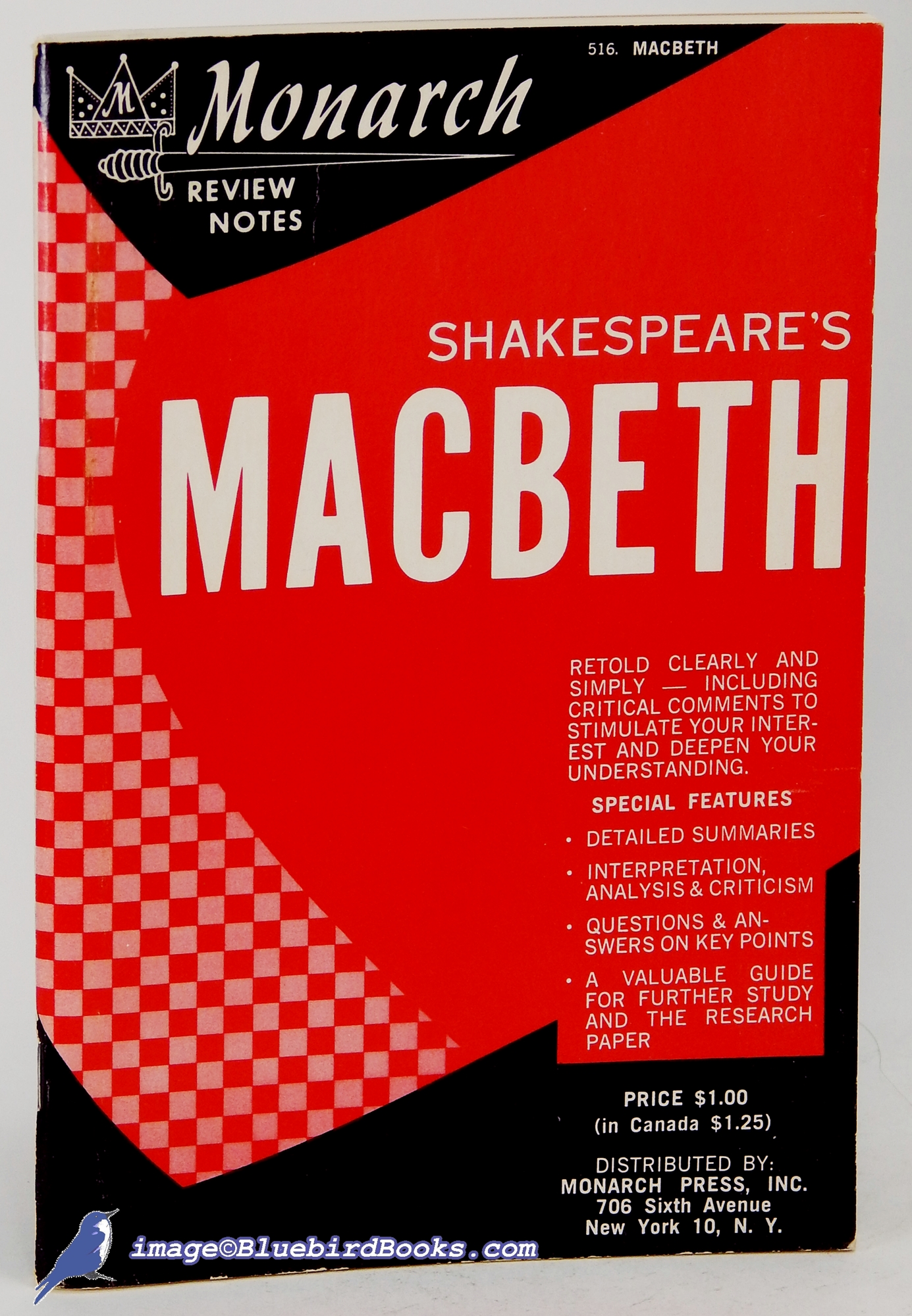 GEWIRTZ, ARTHUR - Monarch Review Notes on Shakespeare's Macbeth (Monarch Review Notes)