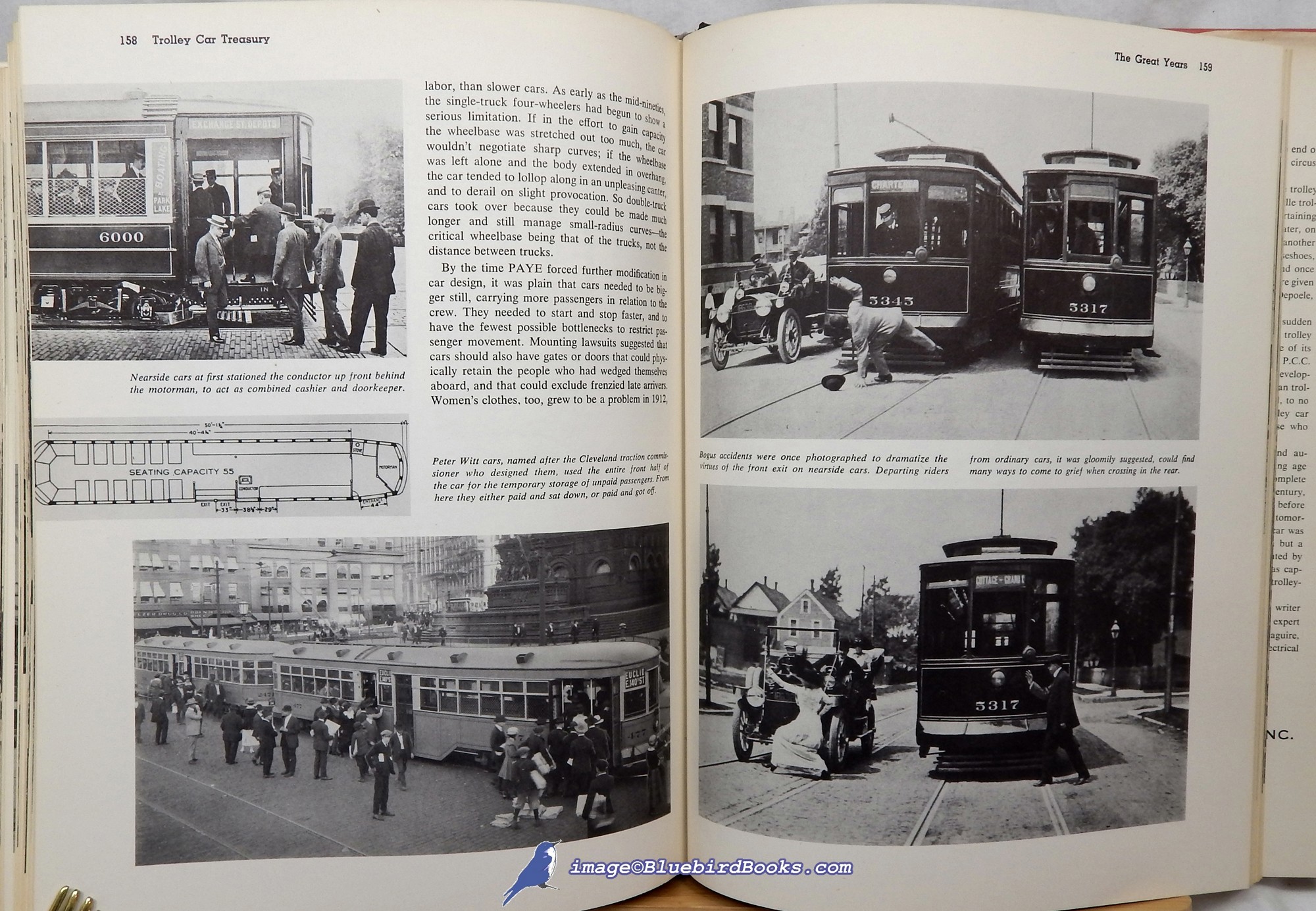 ROWSOME, FRANK - Trolley Car Treasury: A Century of American Streetcars--Horsecars, Cable Cars, Interurbans, and Trolleys