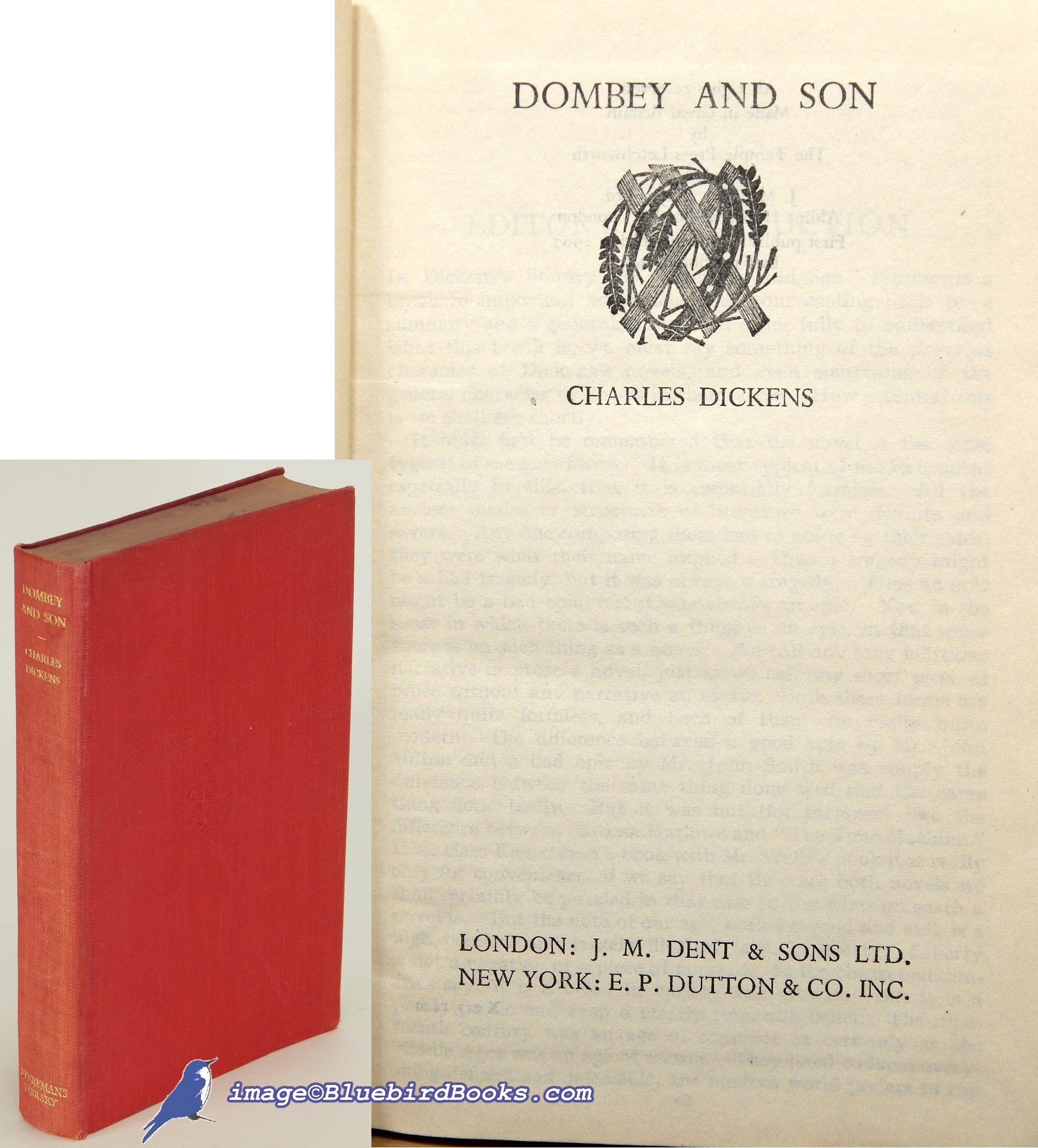 DICKENS, CHARLES (AUTHOR); CHESTERTON, G. K. (INTRODUCTION) - Dombey and Son (Everyman's Library #240)
