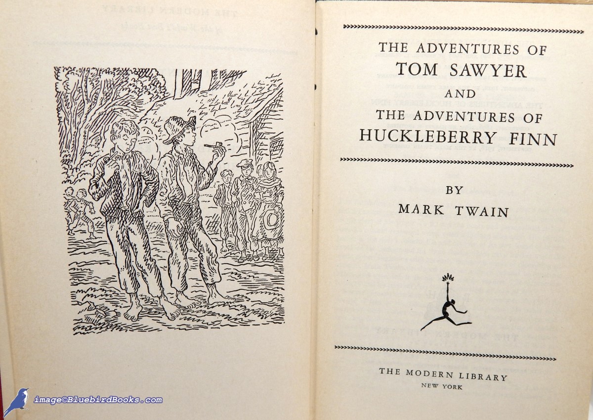 TWAIN, MARK - The Adventures of Tom Sawyer -and- the Adventures of Huckleberry Finn (Modern Library Giant #G49. 1)