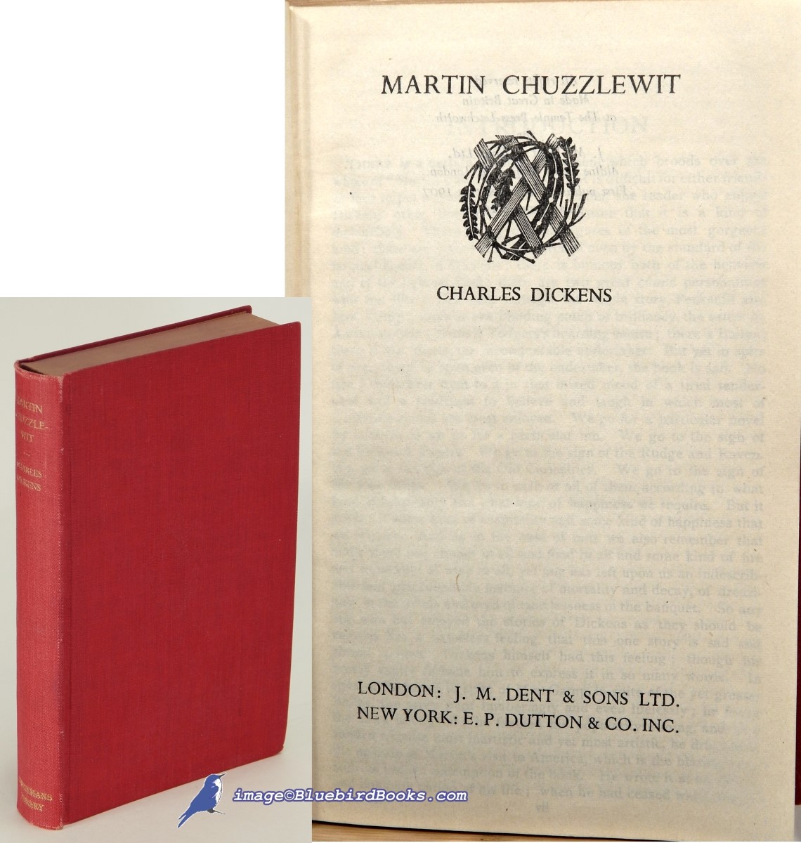 DICKENS, CHARLES (AUTHOR); CHESTERTON, G. K. (INTRODUCTION) - Martin Chuzzlewit (Everyman's Library #241)