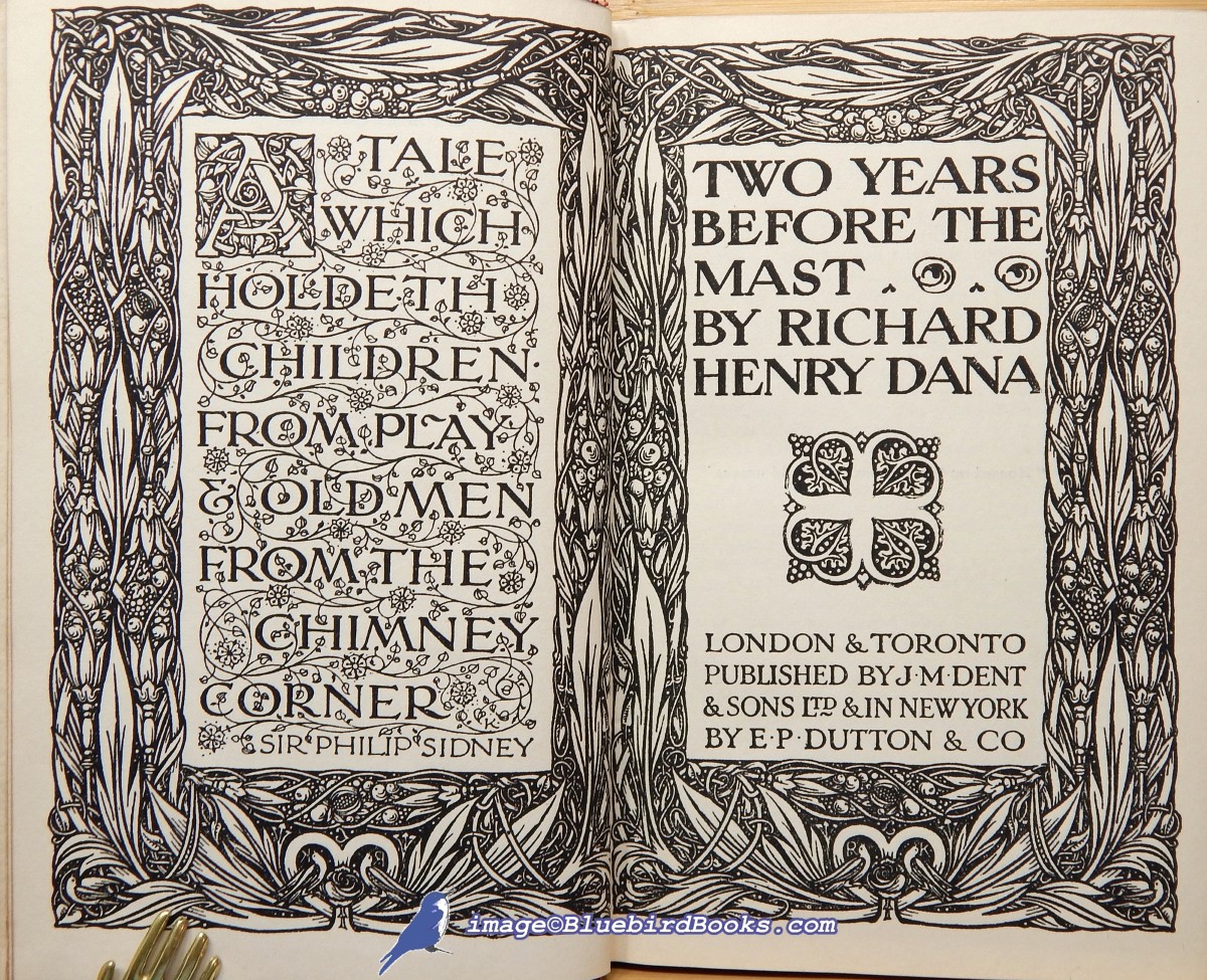 DANA, RICHARD HENRY - Two Years Before the Mast [Including Twenty-Four Years After] (in Maroon Leatherette Covers, Everyman's Library #588)