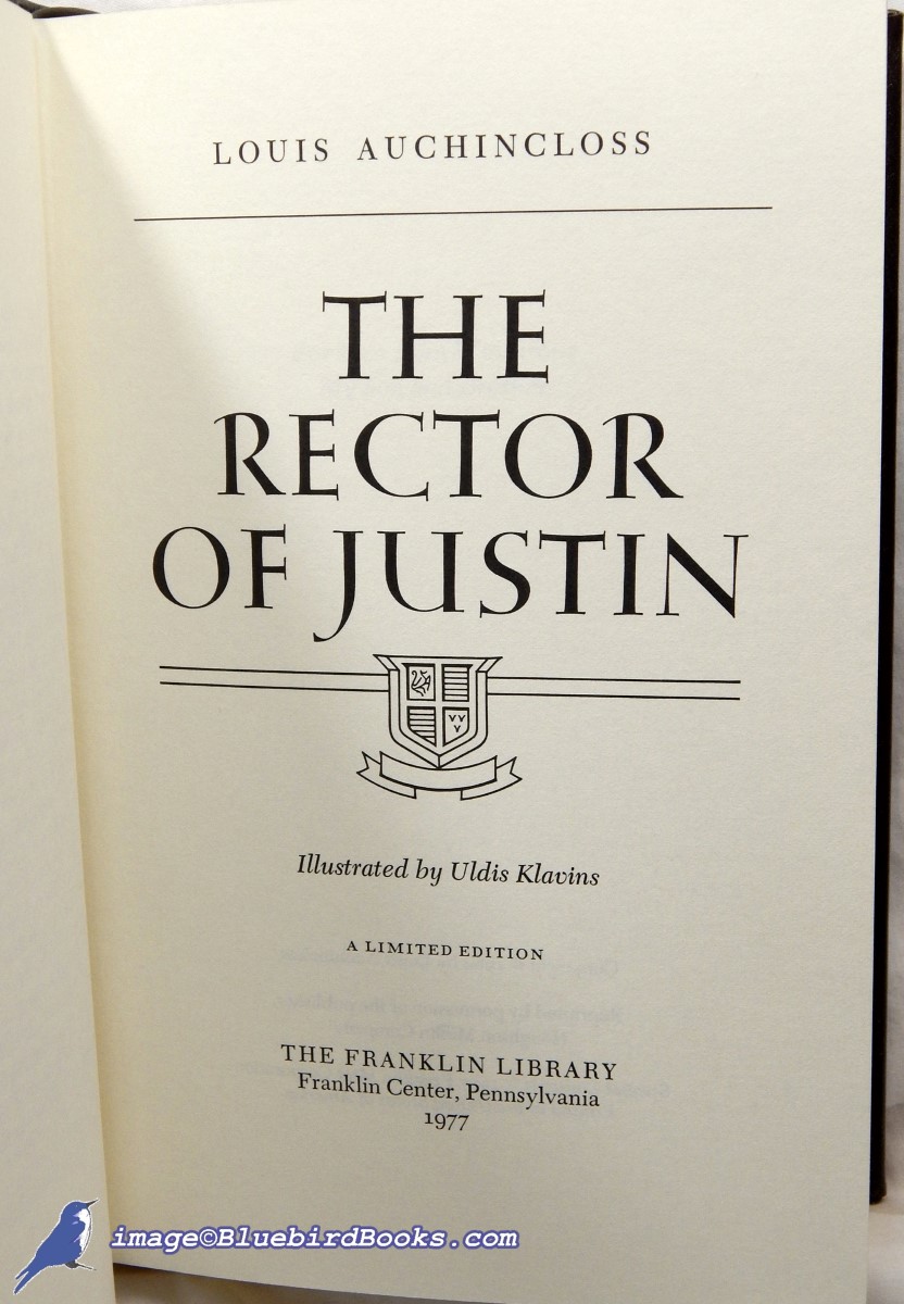 The Rector of Justin (Franklin Library Signed Limited Edition series)