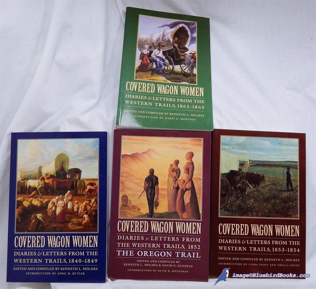 HOLMES, KENNETH L. (EDITOR) - Covered Wagon Women: Diaries & Letters from the Western Trails, Volumes 1, 5, 6 & 8