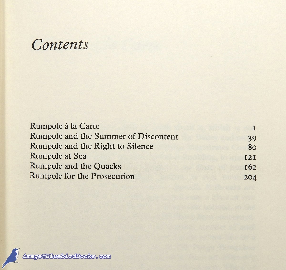 MORTIMER, JOHN - Rumpole  la Carte