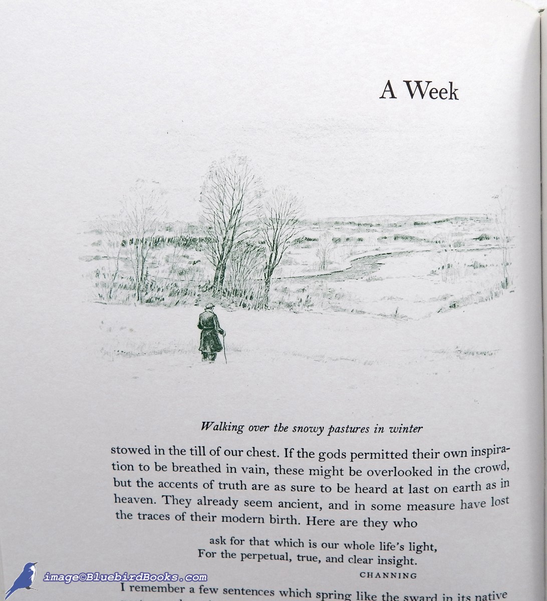 THOREAU, HENRY DAVID - A Week on the Concord and Merrimack Rivers