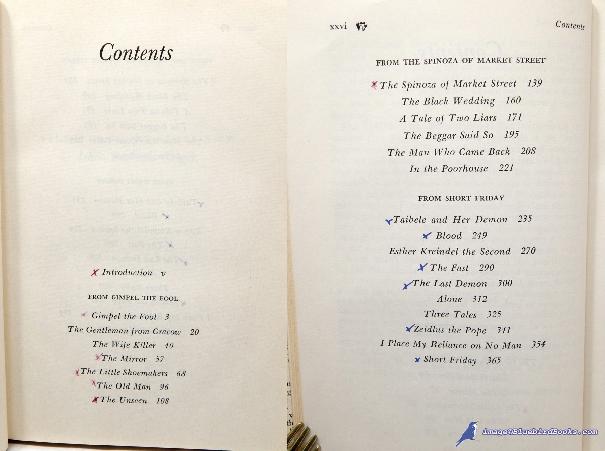 SINGER, ISAAC BASHEVIS. IRVING HOWE, EDITOR - Selected Stories of Isaac Bashevis Singer (Modern Library #366. 1)