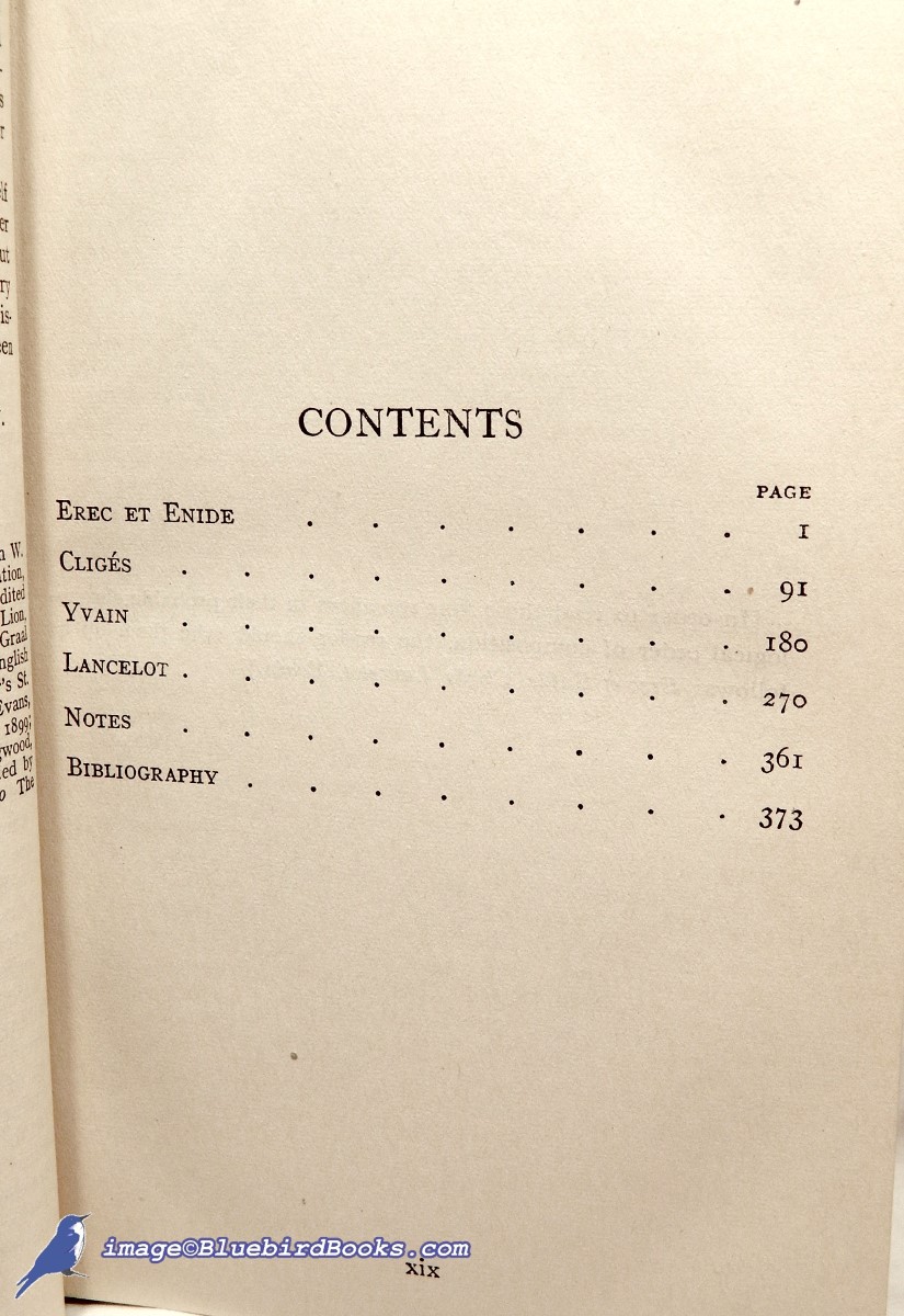 CHRTIEN DE TROYES - Arthurian Romances (Everyman's Library #698, in 