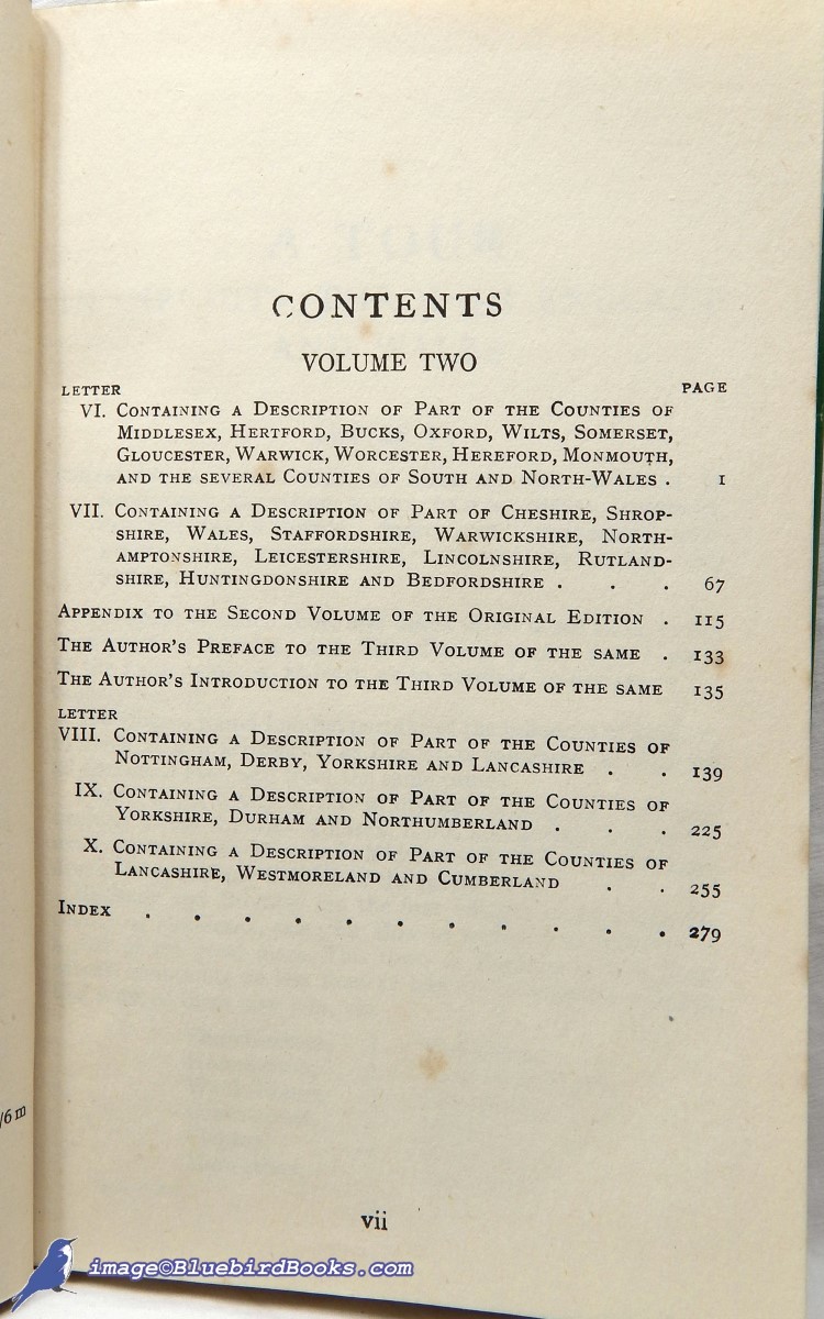 DEFOE, DANIEL - A Tour Through England and Wales: Volume Two Only (of Two) (Everyman's Library #821)
