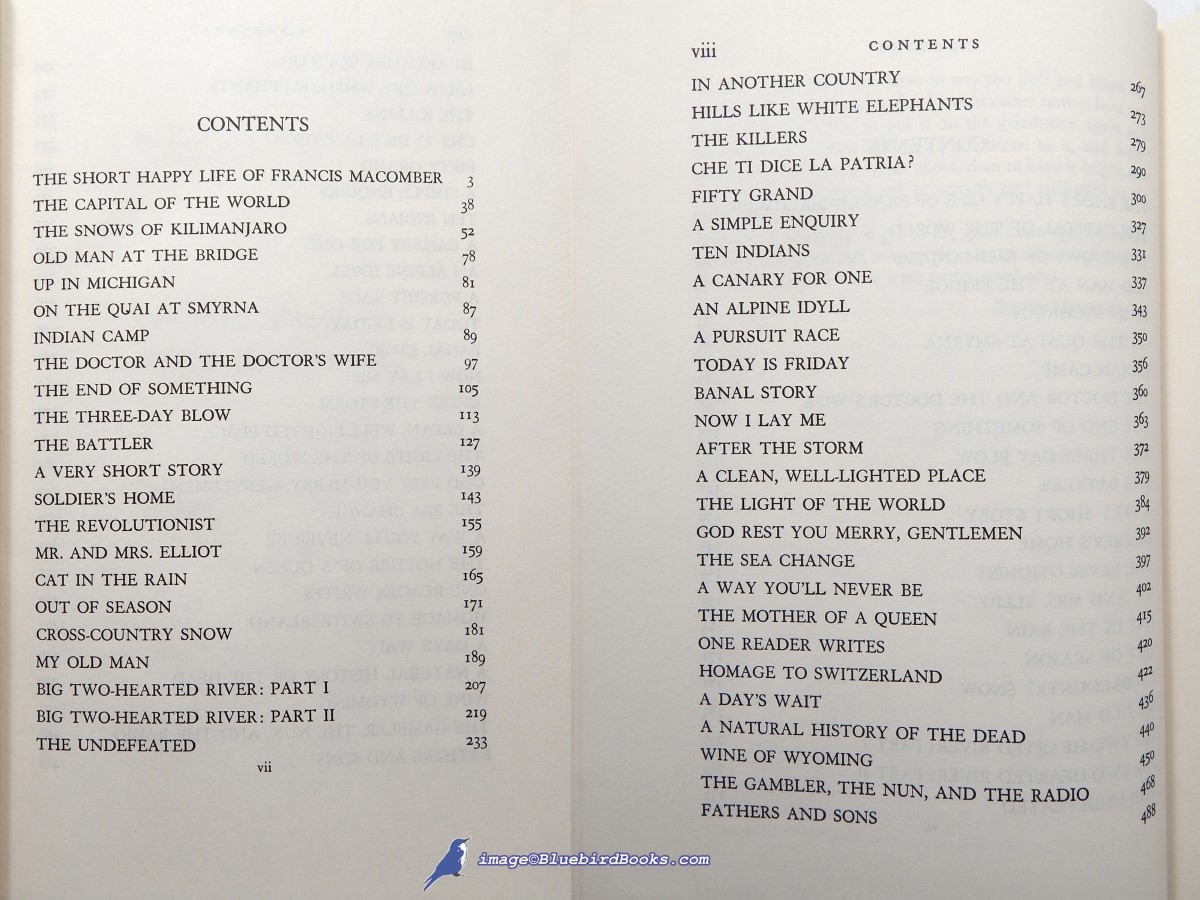 HEMINGWAY, ERNEST - The Short Stories of Ernest Hemingway