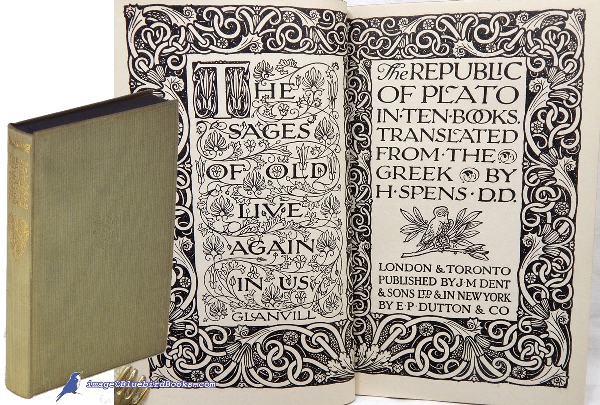 The Republic of Plato in Ten Books (Spens Translation) (Everyman's Library #64)