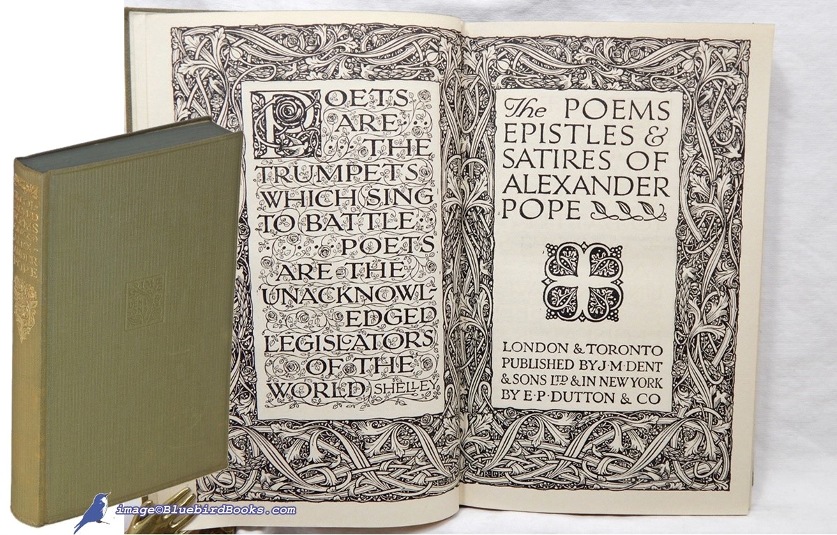 Alexander Pope: Collected Poems, Epistles and Satires (Everyman Library #760)