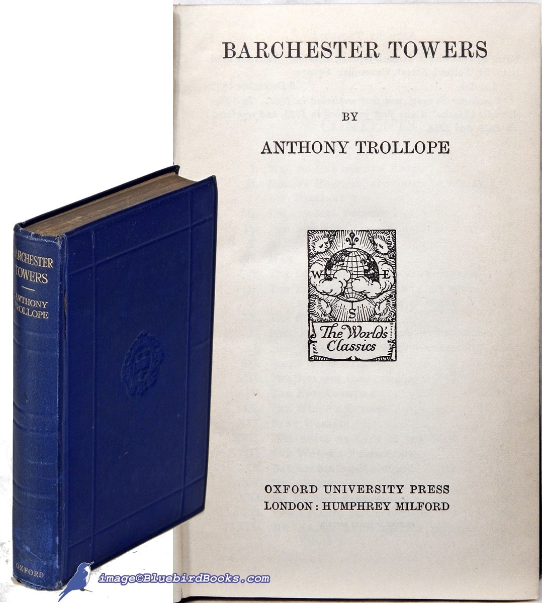 Image for Barchester Towers; (#268 in The World's Classics series) Barchester Towers; (#268 in The World's Classics series)