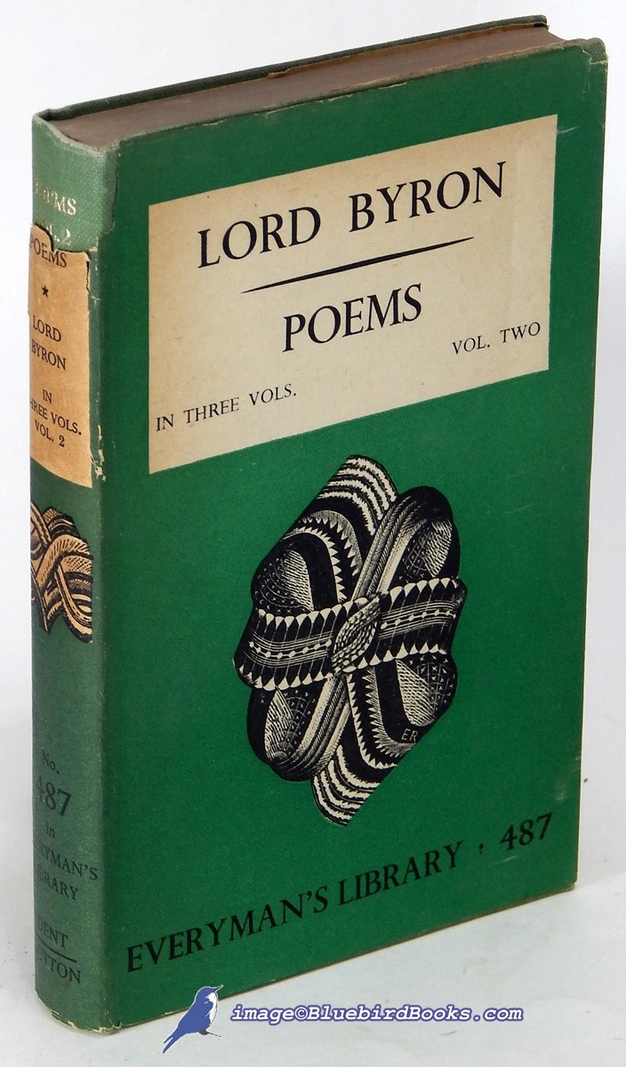Poems of Lord Byron: Volume Two only (of three); (Everyman's Library #487)