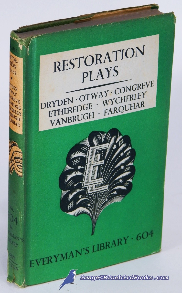 Image for Restoration Plays from Dryden to Farquhar; (Everyman's Library #604, Poetry & The Drama series) Restoration Plays from Dryden to Farquhar; (Everyman's Library #604, Poetry & The Drama series)