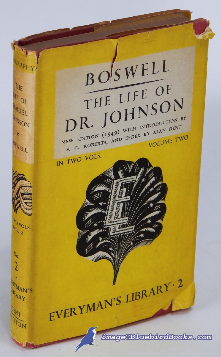 The Life of Samuel Johnson LL.D., Volume Two only, of the Two-volume set; (Everyman's Library #2)