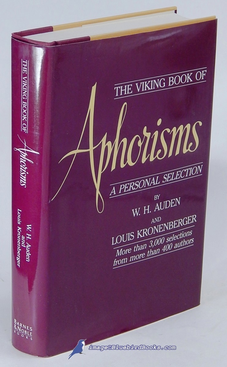 Image for The Viking Book of Aphorisms: A Personal Selection The Viking Book of Aphorisms: A Personal Selection