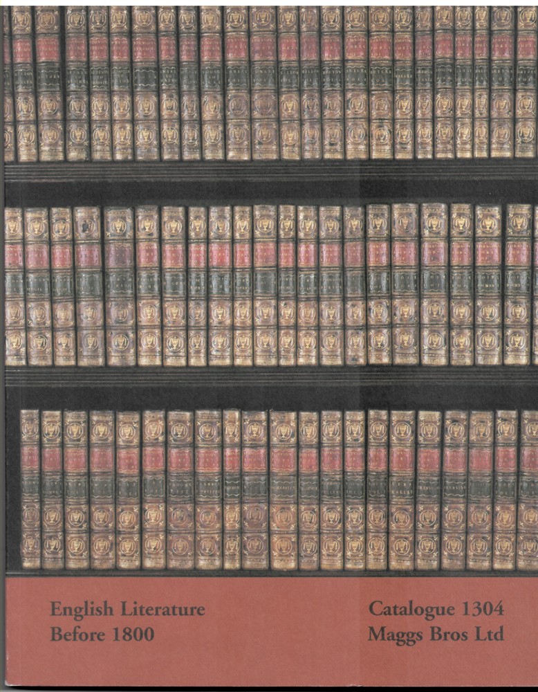 MAGGS - English Literature Before 1800. Catalogue 1304 (Maggs)