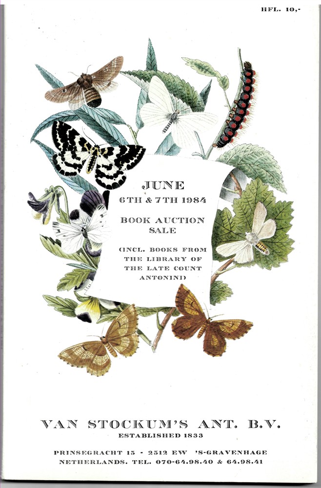 VAN STOCKUM'S - June 6th & 7th 1984. Book Auction Sale (Incl. Books from the Library of the Late Count Antonind)
